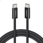 Cablu alimentare si date Anker Zolo, 1m, USB Type-C la USB Type-C, 240W, invelis nylon, braided, negru,  - 0194644288761