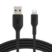 Cablu alimentare si date Aukey, USB Type-C la USB Lighting, 1.2m, 480 Mbps, 87W, braided, negru,  -689323787227