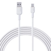 Cablu alimentare si date Aukey, USB Type-C la USB Type-A, 1.8m, 480 Mbps, 60W, braided, alb,  -689323785896