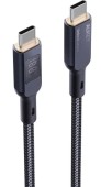 Cablu alimentare si date Aukey, USB Type-C la USB Type-C, 1.8m, 480 Mbps, 100W, braided, negru,  -689323785353
