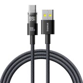 CABLU alimentare si date Baseus Display, Fast Charging Data Cable pt. smartphone, USB la USB Type-C 100W, 1m, negru  - 6932172682149