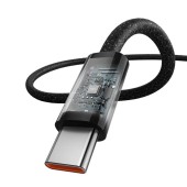 CABLU alimentare si date Baseus Dynamic 3, Fast Charging Data Cable pt. smartphone, USB Type-C la USB Type-C 100W, braided, 1m,negru  - 6932172651626