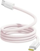 CABLU alimentare si date Baseus Dynamic 4 Pro, Fast Charging Data Cable pt. smartphone, USB Type-C la USB Type-C 100W, 1m, braided, roz  - 6932172691394