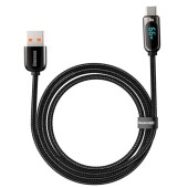 CABLU alimentare si date Baseus, Dynamic Fast Charging Data Cable pt. smartphone, USB la USB Type-C, 66W, braided, 2m, negru,  - 6932172600587