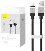 CABLU alimentare si date Baseus, Fast Charging Data Cable pt. smartphone, USB la USB Type-C, 100W, 2m, negru,  - 6932172626846