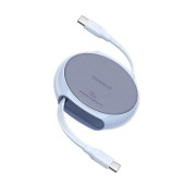 CABLU alimentare si date Baseus Free2Draw Mini, Fast Charging Data Cable pt. smartphone, retractabil, USB Type-C la USB Type-C 100W, 1m, albastru  - 6932172653590