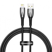 CABLU alimentare si date Baseus Glimmer, Fast Charging Data Cable pt. smartphone, USB la Iphone Lightning, 1m, negru  - 6932172617905