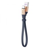 CABLU alimentare si date Baseus Nimble, Fast Charging Data Cable pt. smartphone, USB la USB Type-C 40W, 0.23m, galben/albastru  - 6953156293434