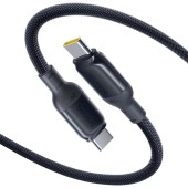 CABLU alimentare si date Baseus PicoGo, Fast Charging Data Cable pt. smartphone, USB Type-C la USB Type-C 240W, 2m, braided, negru  - 6953156210974
