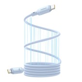 CABLU alimentare si date Baseus PicoGo Magnetic, pt smartphone, silicon lichid magnetic, USB Type-C  la USB Type-C 240W, 1m, albastru  - 6932172677480