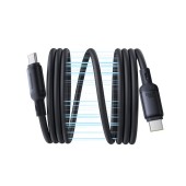 CABLU alimentare si date Baseus PicoGo Magnetic, pt smartphone, silicon lichid magnetic, USB Type-C  la USB Type-C 240W, 1m, negru  - 6932172677497