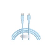 CABLU alimentare si date Baseus Pudding, Fast Charging Data Cable pt. smartphone, USB Type-C la USB Type-C 100W, 1.2m, albastru  - 6932172633998