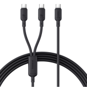 CABLU alimentare si date Baseus Pudding, Fast Charging Data Cable pt. smartphone, USB Type-C la USB Type-C 100W, 1.5m, negru  - 6932172668556
