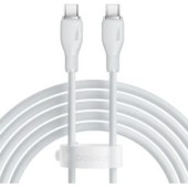 CABLU alimentare si date Baseus Pudding, Fast Charging Data Cable pt. smartphone, USB Type-C la USB Type-C 100W, 2m, alb  - 6932172652913