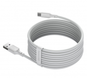 CABLU alimentare si date Baseus Simple Wisdom, Fast Charging Data Cable pt. smartphone, USB la USB Type-C 5A, 1.5m, alb  - 6953156230309