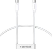 CABLU alimentare si date Baseus Superior 2, USB4 Fast Charging Data Cable pt. smartphone, USB Type-C la USB Type-C 240W, video 8K, 1.8m, alb  - 6932172657468
