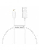 CABLU alimentare si date Baseus Superior, Fast Charging Data Cable pt. smartphone, USB la Lightning Iphone 2.4A, 0.25m, alb  - 6953156205390