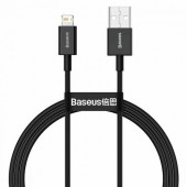 CABLU alimentare si date Baseus Superior, Fast Charging Data Cable pt. smartphone, USB la Lightning Iphone 2.4A, 1m, negru  - 6953156205406