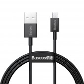 CABLU alimentare si date Baseus Superior, Fast Charging Data Cable pt. smartphone, USB la Micro-USB 2A, 1m, negru  - 6953156208476