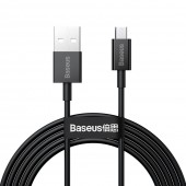 CABLU alimentare si date Baseus Superior, Fast Charging Data Cable pt. smartphone, USB la Micro-USB 2A, 2m, negru  - 6953156208483