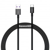CABLU alimentare si date Baseus Superior, Fast Charging Data Cable pt. smartphone, USB la USB Type-C 66W, 1m, negru  - 6953156205499