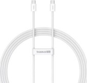 CABLU alimentare si date Baseus Superior, Fast Charging Data Cable pt. smartphone, USB Type-C la USB Type-C 100W, 1m, alb  - 6932172649197