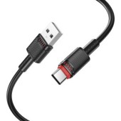 CABLU alimentare si date Borofone BX110, Fast Charging Data Cable pt. smartphone, USB la USB Type-C, 2.4A, 1m, negru