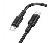 CABLU alimentare si date Borofone BX111, Charging Data Cable pt. smartphone, USB Type-C la USB Type-C, 3A, 1m, negru
