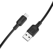 CABLU alimentare si date Borofone BX113, Charging Data Cable pt. smartphone, USB la microUSB, 2.4A, 1m, negru