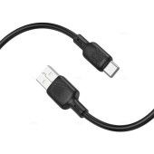 CABLU alimentare si date Borofone BX113, Fast Charging Data Cable pt. smartphone, USB la USB Type-C, 3A, 3m, negru
