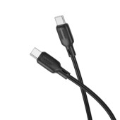 CABLU alimentare si date Borofone BX113, Fast Charging Data Cable pt. smartphone, USB Type-C la USB Type-C, 60W 3A, 1m, negru