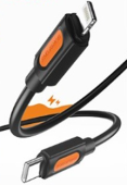 CABLU alimentare si date Borofone BX114, Fast Charging Data Cable pt. smartphone, USB Type-C la Iphone Lightning 27W, 1m, negru