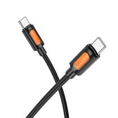 CABLU alimentare si date Borofone BX114, Fast Charging Data Cable pt. smartphone, USB Type-C la USB Type-C 60W , 1m, negru