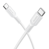 CABLU alimentare si date Borofone BX116, Fast Charging Data Cable pt. smartphone, USB Type-C la USB Type-C, 60W, 1m, alb