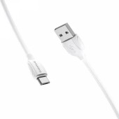 CABLU alimentare si date Borofone BX19, Charging Data Cable pt. smartphone, USB la micro USB, 2.4A, 1m, alb
