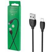CABLU alimentare si date Borofone BX19, Charging Data Cable pt. smartphone, USB la USB Type-C, 3A, 1m, negru