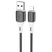 CABLU alimentare si date Borofone BX79, Fast Charging Data Cable pt. smartphone, USB la Iphone Lightning 2.4A, 1m, negru