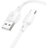 CABLU alimentare si date Borofone BX93, Fast Charging Data Cable pt. smartphone, USB la USB Type-C 27W, 1m, alb