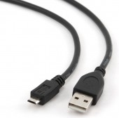 CABLU alimentare si date GEMBIRD, pt. smartphone, USB 2.0 la Micro-USB 2.0, 0.5m, negru