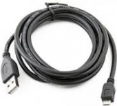CABLU alimentare si date GEMBIRD, pt. smartphone, USB 2.0 la Micro-USB 2.0, 1m, black
