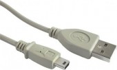 CABLU alimentare si date GEMBIRD, pt. smartphone, USB 2.0 la Mini-USB 2.0, 1.8m, alb