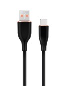 CABLU alimentare si date GEMBIRD, pt. smartphone, USB 2.0 la USB 2.0 Type-C, 1.5m, protectie silicon, negru