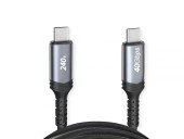 CABLU alimentare si date GEMBIRD, pt. smartphone, USB4 3.2 Gen2 Type-C la USB 3.2 Type-C, 240W, 1.5m, rez. max. 8K/60Hz, negru