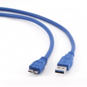 CABLU alimentare si date GEMBIRD, USB 3.0 la Micro-USB 3.0, 0.5m, albastru