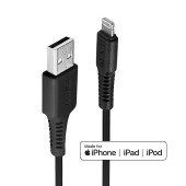 CABLU alimentare si date Lindy pt.smartphone  Lightning la USB 2.0, 1 m, PVC, negru