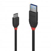 CABLU alimentare si date Lindy pt.smartphone  USB Type-C la USB 2.0, 0.5 m, PVC, negru