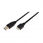 CABLU alimentare si date LOGILINK, USB 3.0 la Micro-USB 3.0, 3m, negru