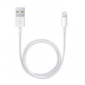 CABLU alimentare si date smartphone Apple, Lightning la USB 2.0, cauciuc, lungime 0.5 m, alb