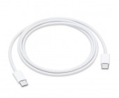 CABLU alimentare si date smartphone Apple, USB Type-C la USB Type-C, cauciuc, lungime 1 m, alb