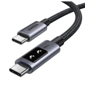CABLU alimentare si date Ugreen, L509, Fast Charging Data Cable pt. smartphone, USB Type-C la USB Type-C 100W/5A, 2m, braided, gri